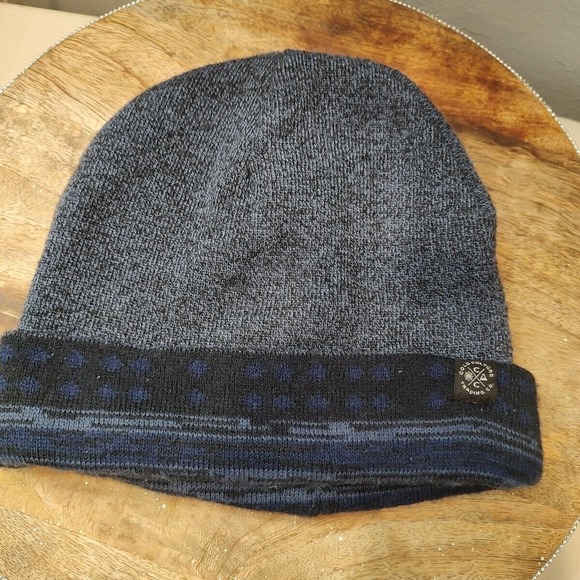 Cold Culture Trading Co.‎ Navy Blue Reversible Cap Winter Beanie Hat Skull Cap - Picture 1 of 5